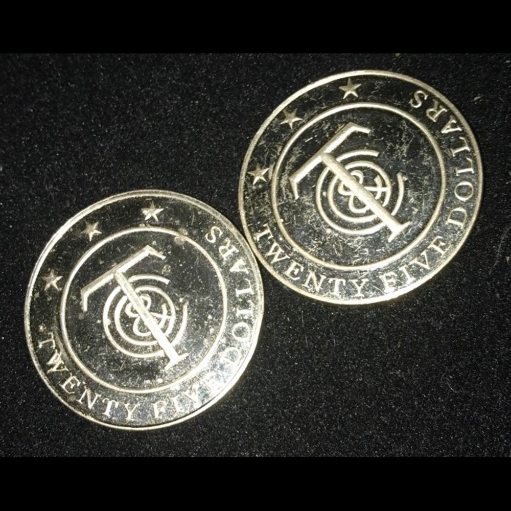 *Sold* Tiffany & Co. Silver $25 Coins